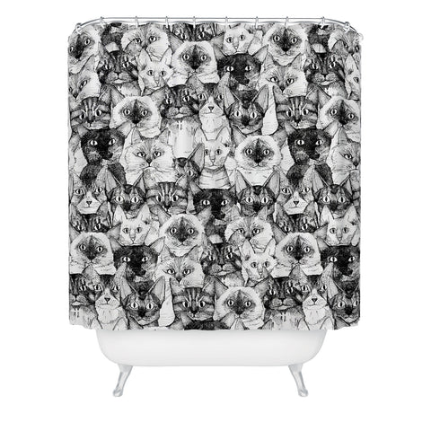 Sharon Turner just cats Shower Curtain