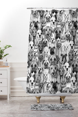 Sharon Turner just dogs Shower Curtain And Mat