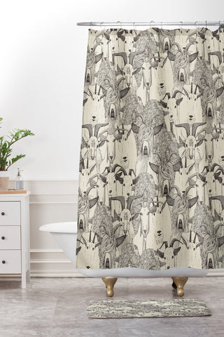 Sharon Turner just goats Shower Curtain And Mat