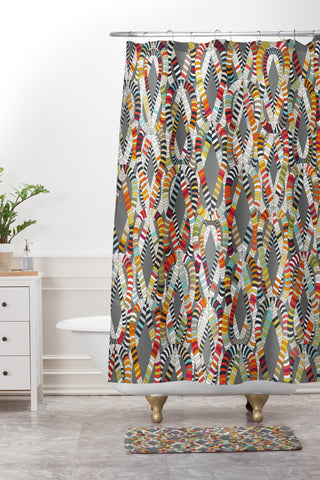 Sharon Turner knot drop Shower Curtain And Mat