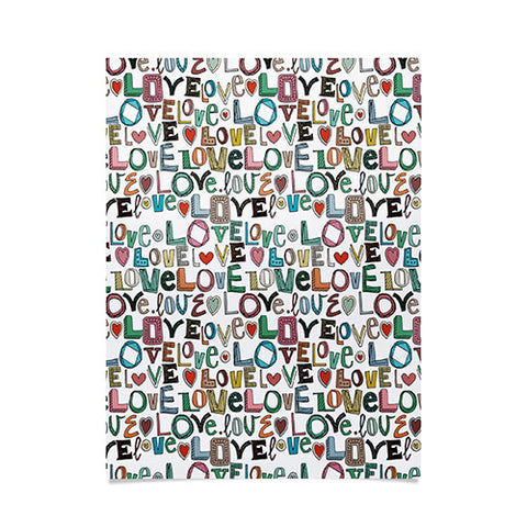Sharon Turner l o v e LOVE Poster