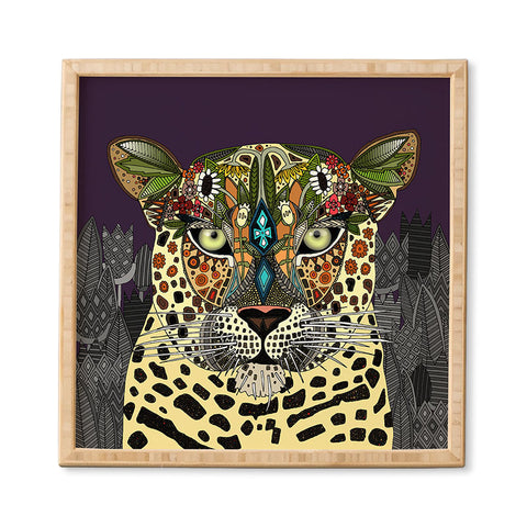 Sharon Turner Leopard Queen Framed Wall Art