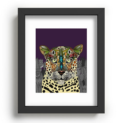 Sharon Turner Leopard Queen Recessed Framing Rectangle
