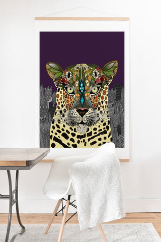 Sharon Turner Leopard Queen Art Print And Hanger