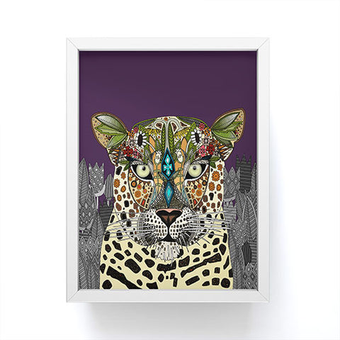 Sharon Turner Leopard Queen Framed Mini Art Print