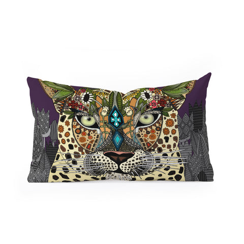 Sharon Turner Leopard Queen Oblong Throw Pillow
