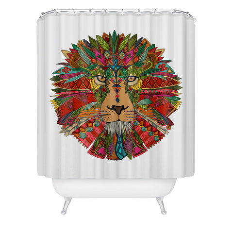Sharon Turner lion Shower Curtain