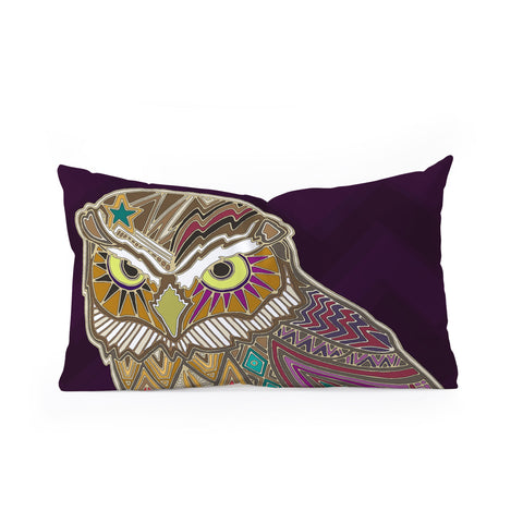 Sharon Turner Little Brother Owl Oblong Throw Pillow