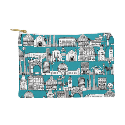 Sharon Turner Los Angeles Teal Pouch