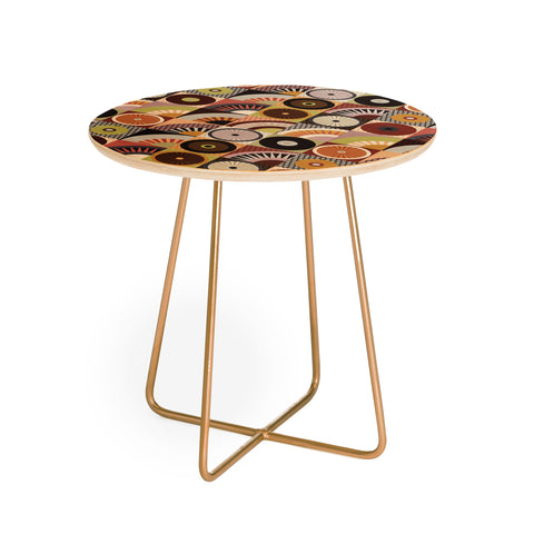 Sharon Turner mountain earth Round Side Table