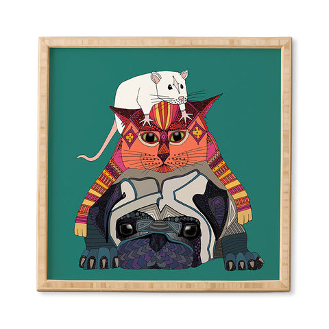 Sharon Turner mouse cat pug Framed Wall Art