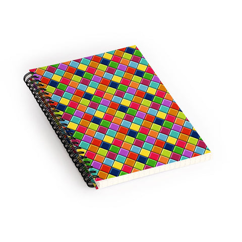 Sharon Turner Neon Keyboard Spiral Notebook