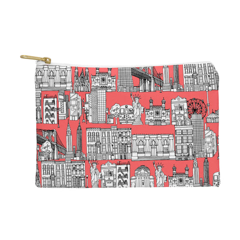 Sharon Turner New York Coral Pouch