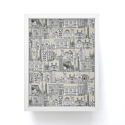 Sharon Turner New York Linen Framed Mini Art Print