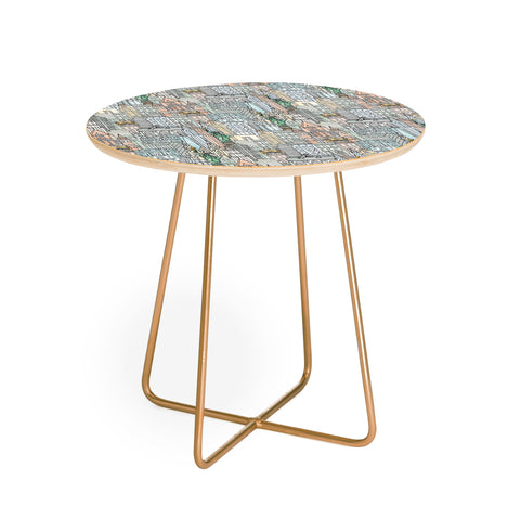Sharon Turner New York watercolor Round Side Table
