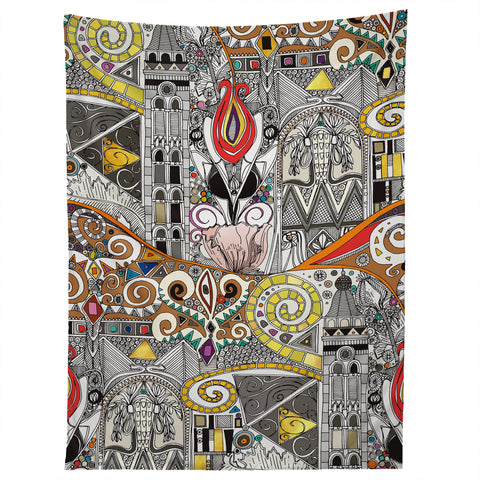 Sharon Turner nouveau elemental red Tapestry