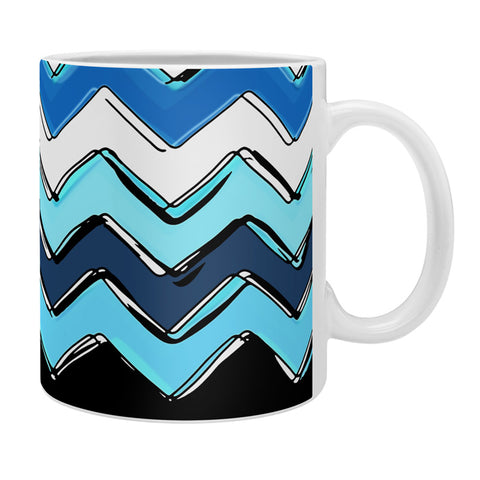 Sharon Turner Ocean Chevron Coffee Mug