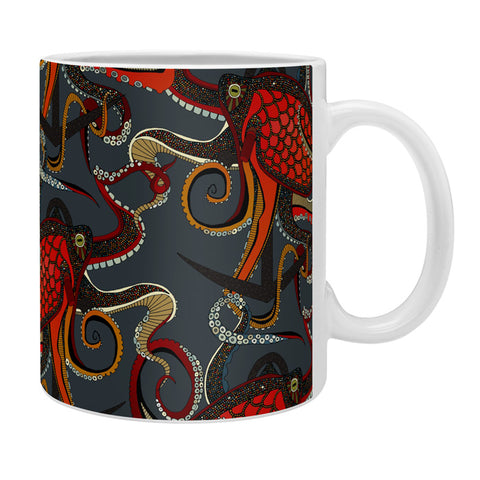 Sharon Turner octopus ink gunmetal Coffee Mug