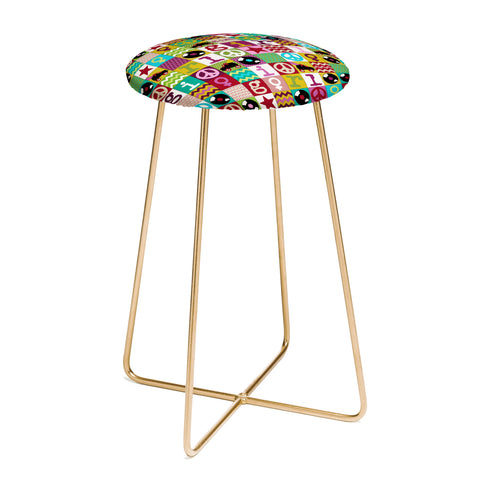 Sharon Turner Patch Girl Counter Stool