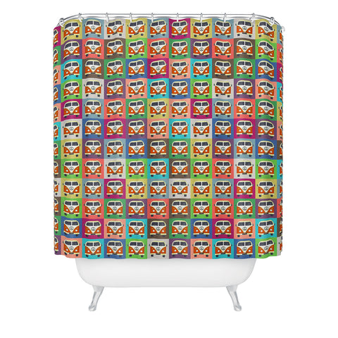 Sharon Turner Peace Campers Shower Curtain