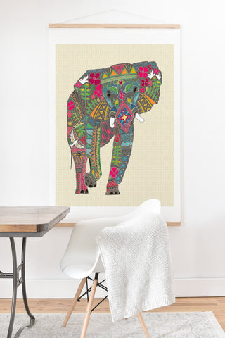 Sharon Turner Peace Elephant Art Print And Hanger