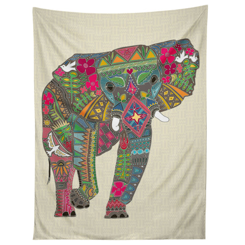 Sharon Turner Peace Elephant Tapestry