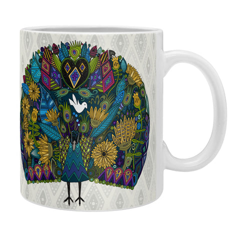 Sharon Turner Peacock Garden Coffee Mug