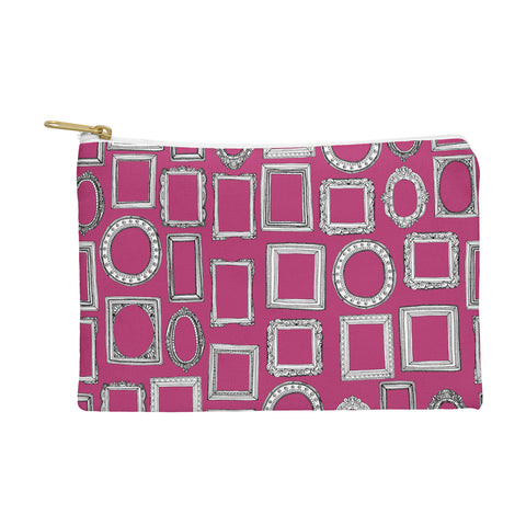 Sharon Turner picture frames fuchsia Pouch