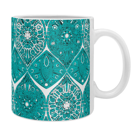 Sharon Turner Saffreya Turquoise Coffee Mug