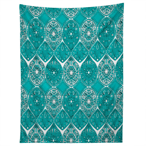 Sharon Turner Saffreya Turquoise Tapestry