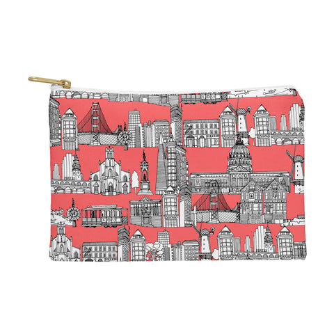 Sharon Turner San Francisco Coral Pouch
