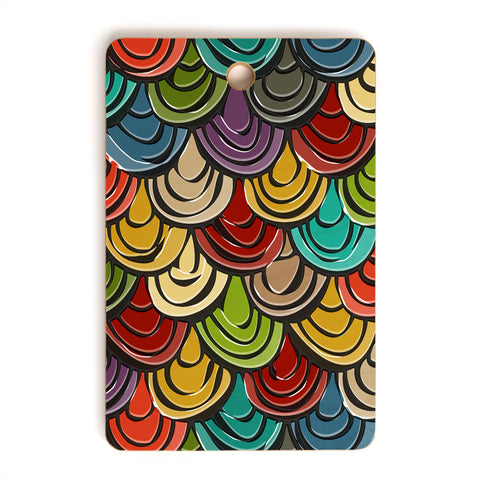 Sharon Turner scallop scales Cutting Board Rectangle