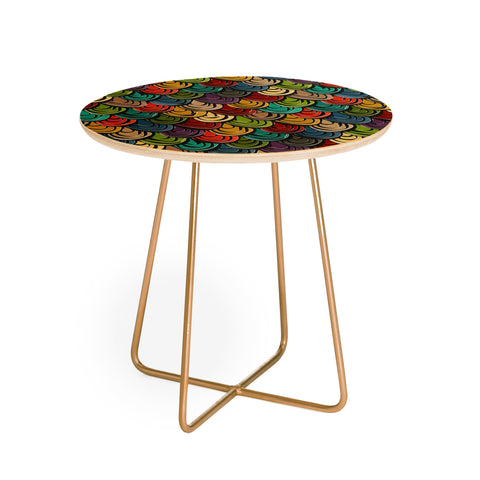 Sharon Turner scallop scales Round Side Table