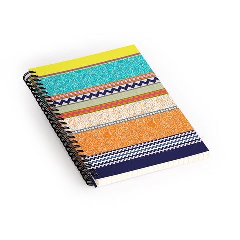 Sharon Turner Seaview Beauty Stripe Spiral Notebook