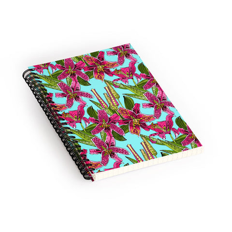 Sharon Turner Stargazer Lilies Spiral Notebook