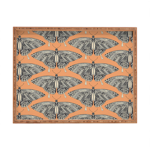 Sharon Turner swallowtail butterfly peach basalt Rectangular Tray