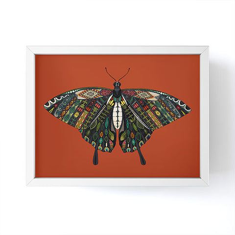 Sharon Turner swallowtail butterfly terracotta Framed Mini Art Print