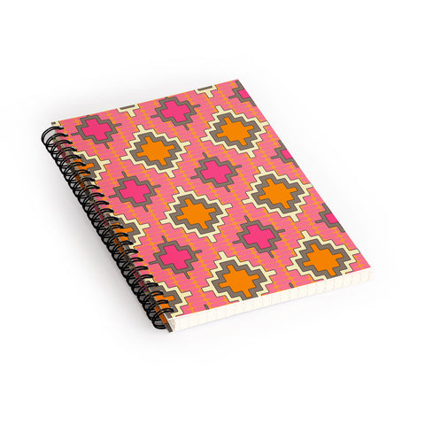 Sharon Turner Tangerine Kilim Spiral Notebook