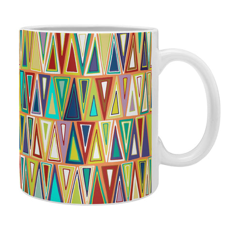 Sharon Turner Tangerine Triangles Coffee Mug