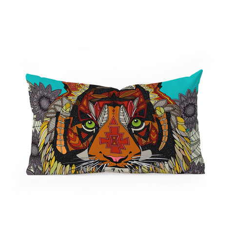 Sharon Turner Tiger Chief Oblong Throw Pillow