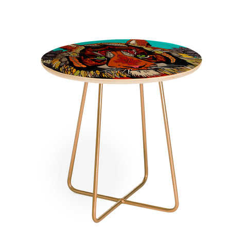 Sharon Turner Tiger Chief Round Side Table