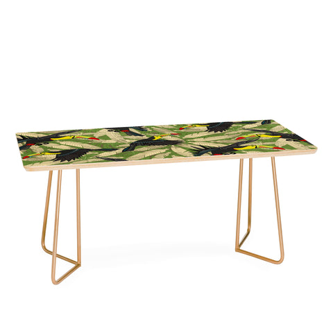 Sharon Turner toucan feather jungle Coffee Table