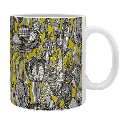Sharon Turner tulip decay chartreuse Coffee Mug