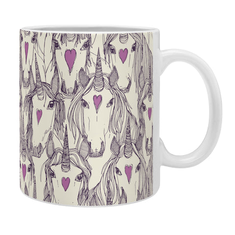 Sharon Turner unicorn love purple Coffee Mug