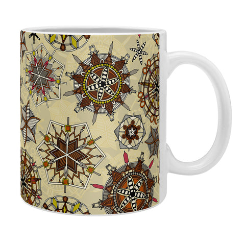 Sharon Turner vintage mandala snowflakes Coffee Mug