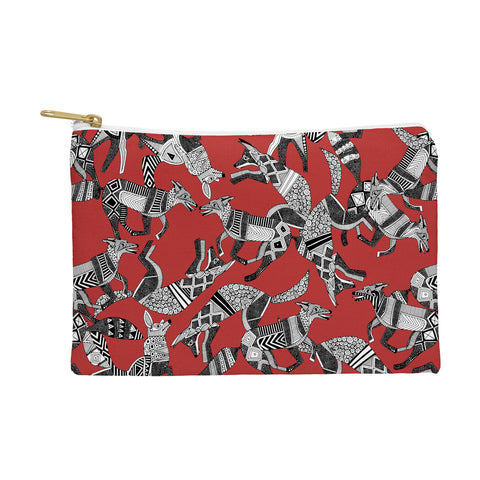 Sharon Turner woodland fox party red Pouch