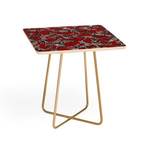 Sharon Turner woodland fox party red Side Table