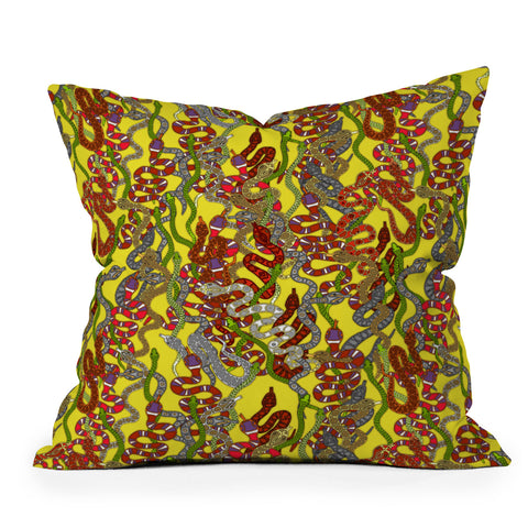 Sharon Turner Year Of The Snake Throw Pillow