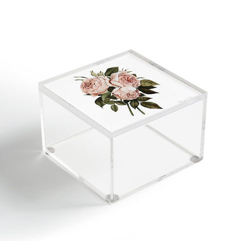 Shealeen Louise Three English Roses square Acrylic Box