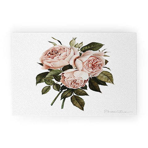 Shealeen Louise Three English Roses square Welcome Mat